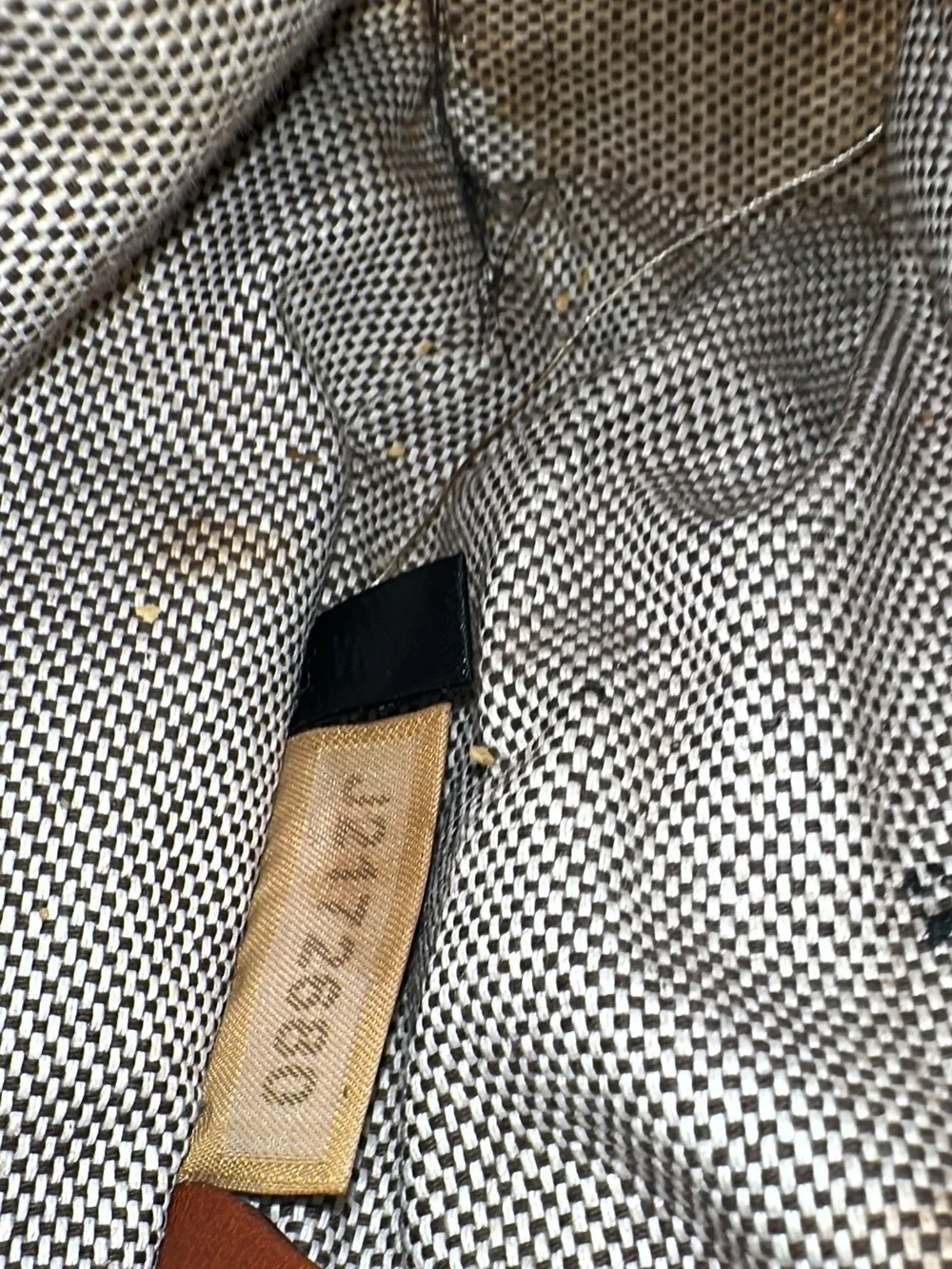Dooney & Bourke Monogram Canvas & Leather Satchel NEEDS CLEANING INSIDE (bags21)